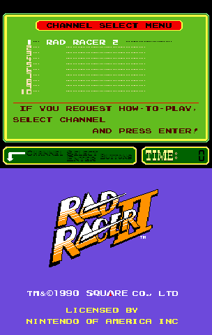 Rad Racer II (PlayChoice-10)